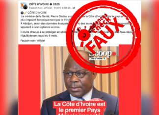 Faux, le ministre ivoirien n’a jamais annoncé un taux de séropositivité de 69,6 % à Abidjan